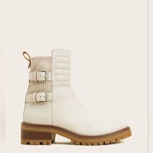 🆕️ Gentle Souls Stone Color Bradey Moto Buckle Boots. . Size: 8.5